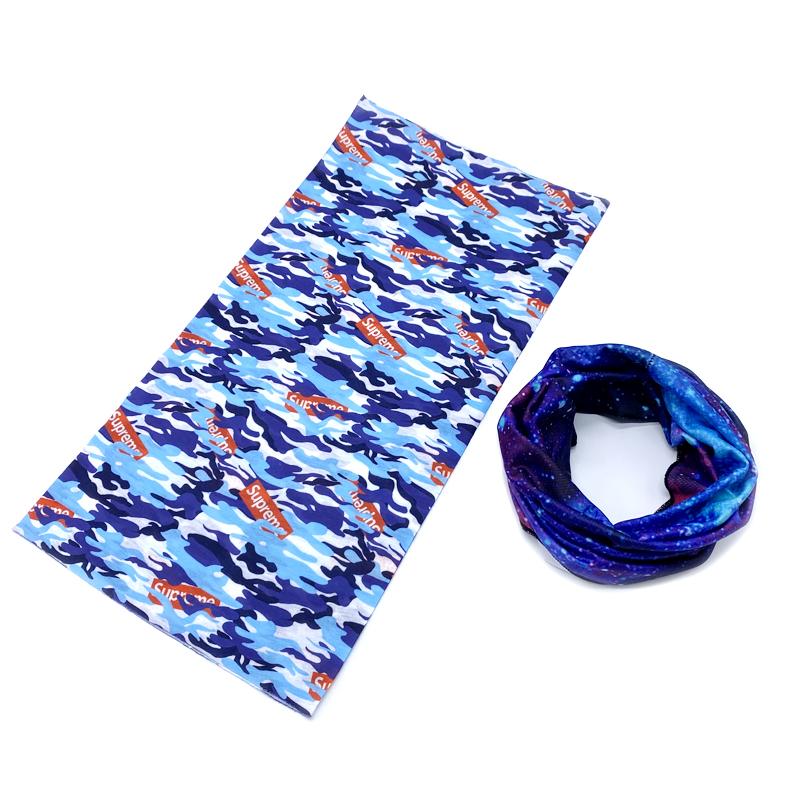 size custom sublimation logo printing chinlon quality magic scarf