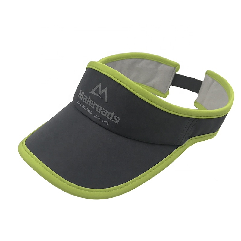 Custom Light Weight Quick Dry Printed Outdoor Sports Running Golf Sun Visor Hat