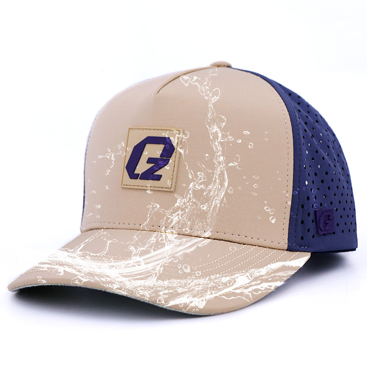 rubber stamp printing laser hole cutting lux dad hat